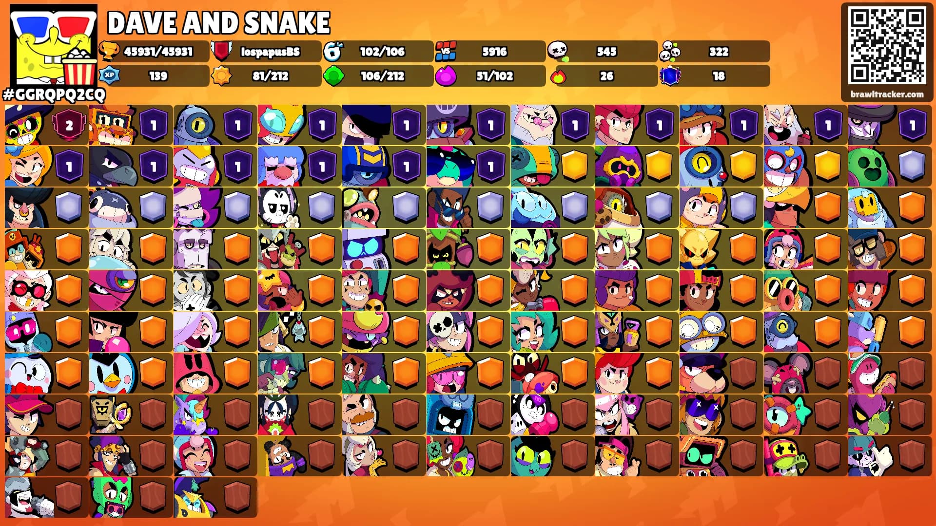DAVE AND SNAKE's Ranks