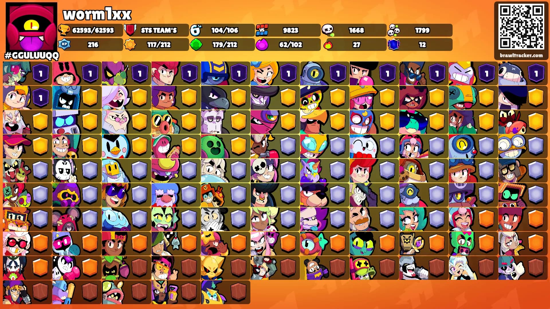 worm1xx's Ranks