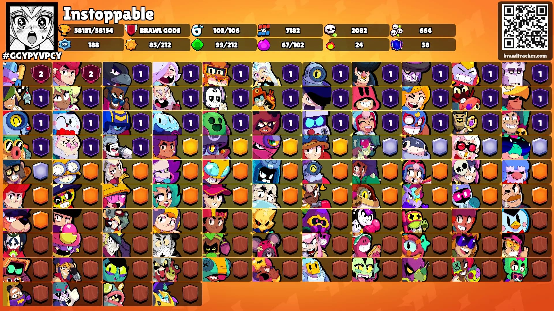 Instoppable's Ranks