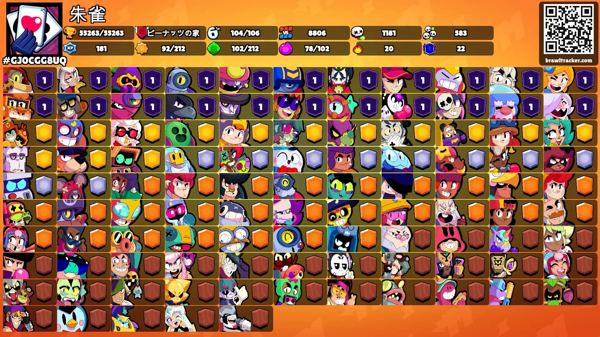 朱雀's Ranks