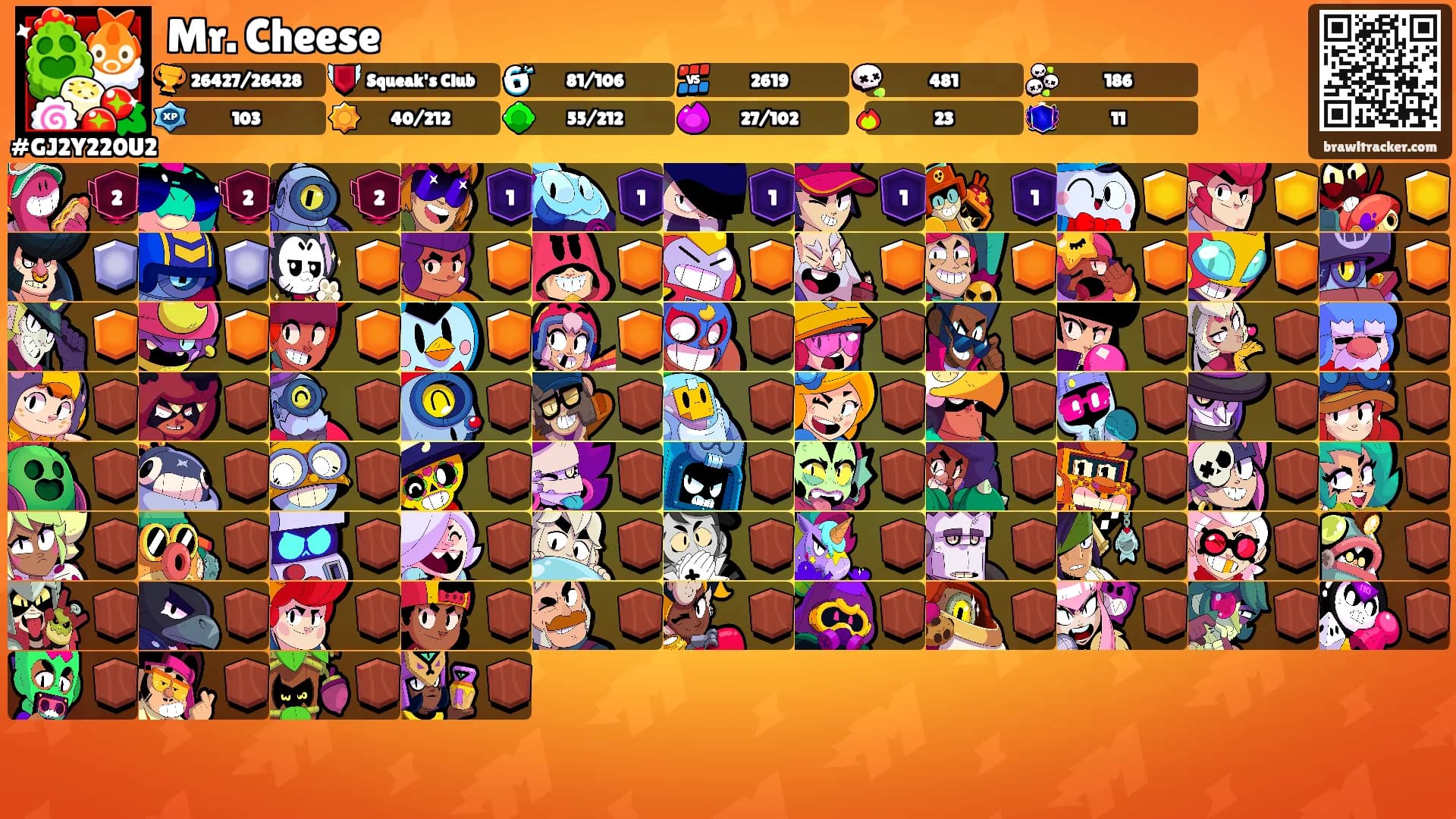 Mr. Cheese's Ranks