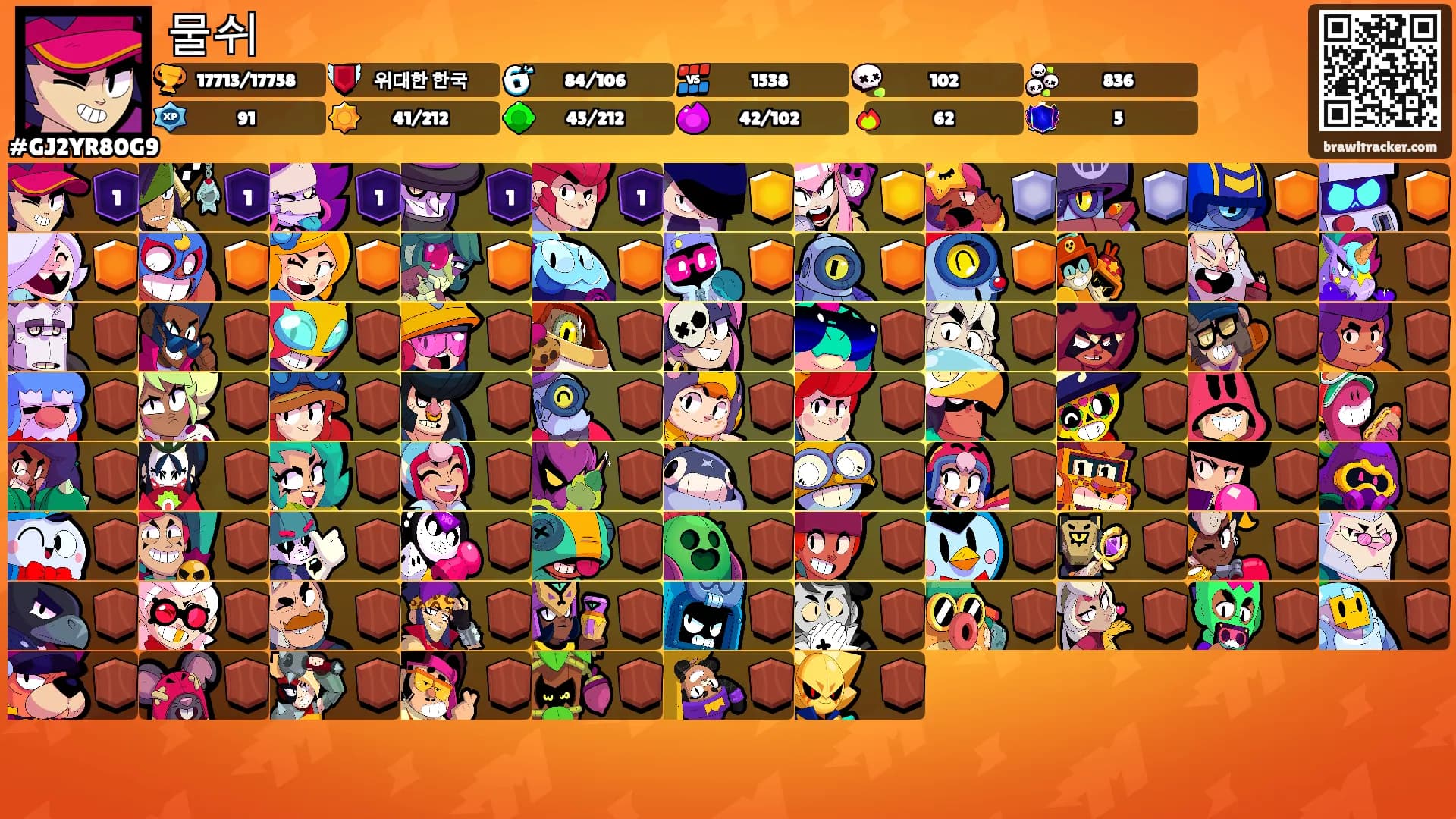 물쉬's Ranks