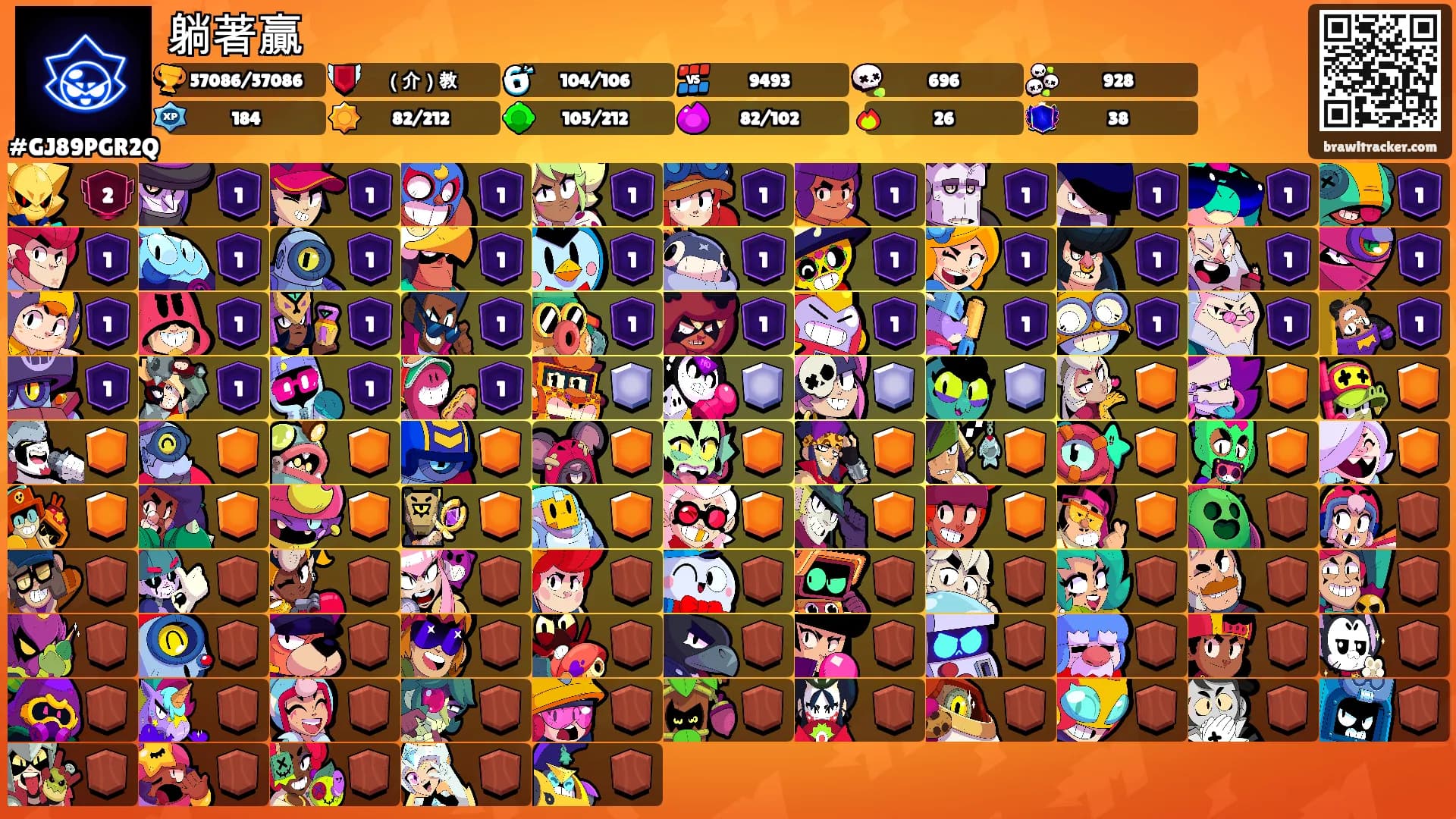 躺著贏's Ranks