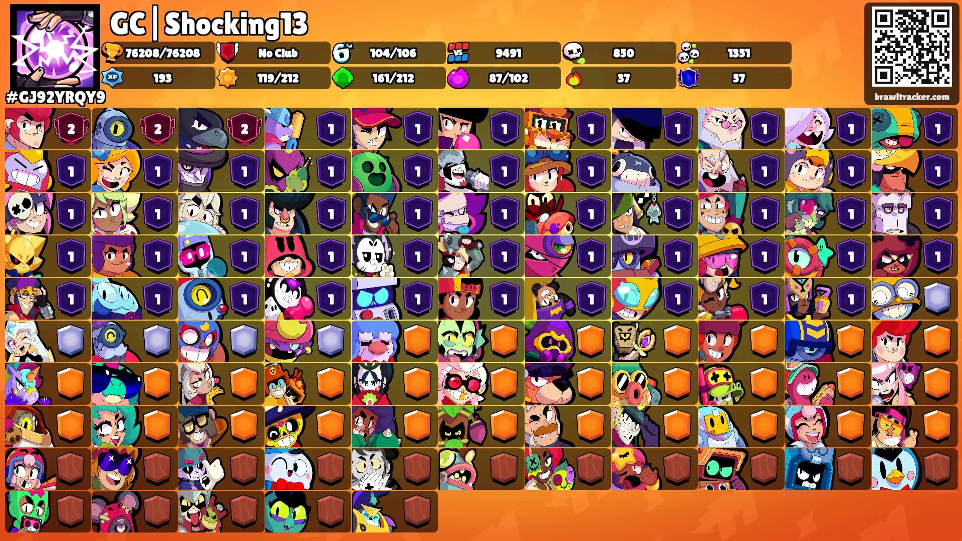GC|Shocking13's Ranks
