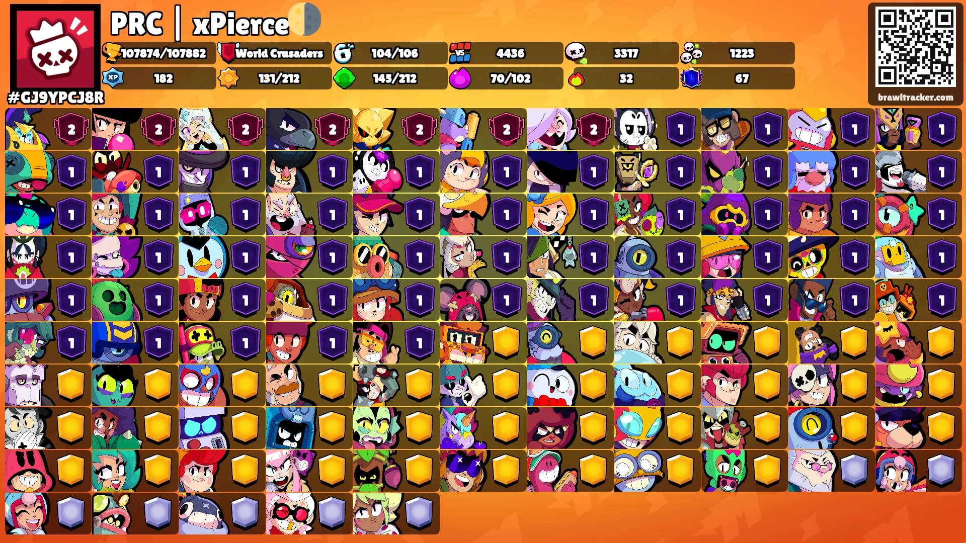 PRC | xPierce🌗's Ranks