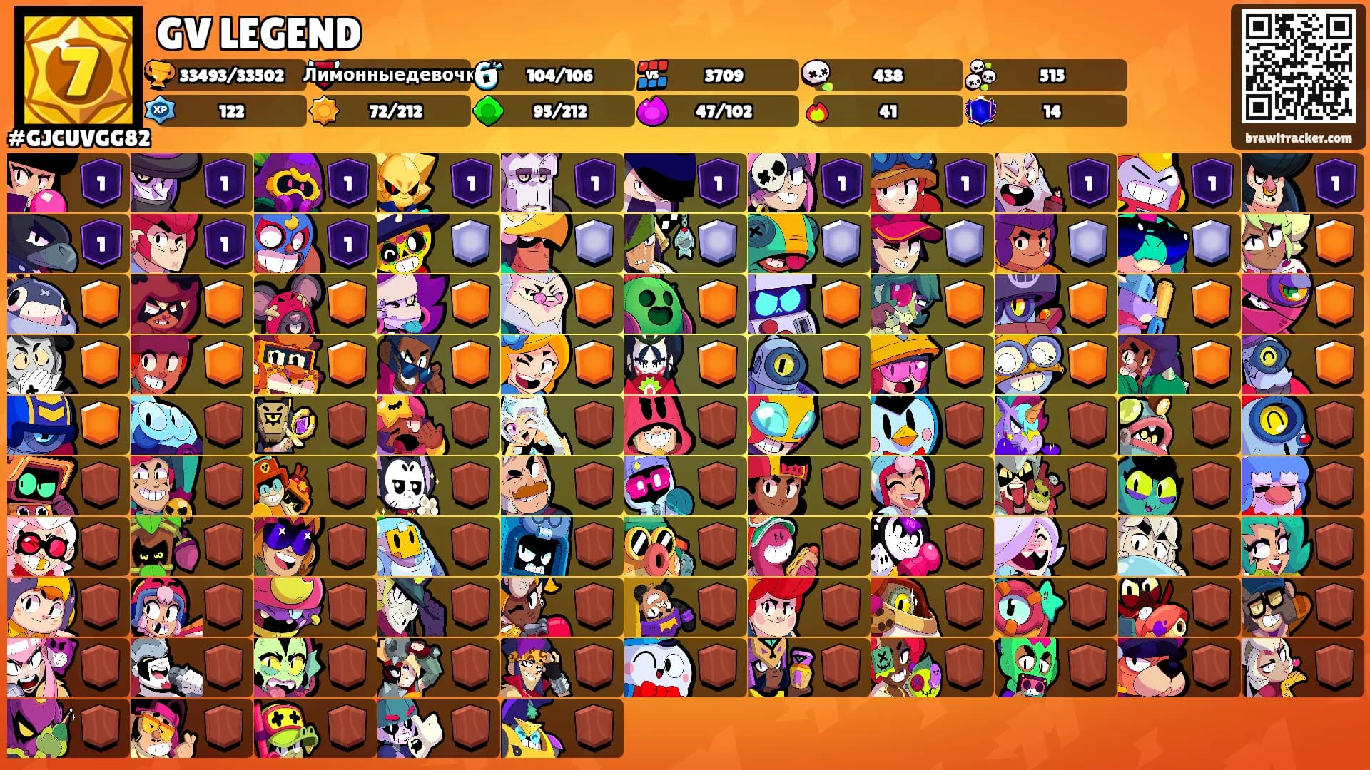 GV LEGEND's Ranks