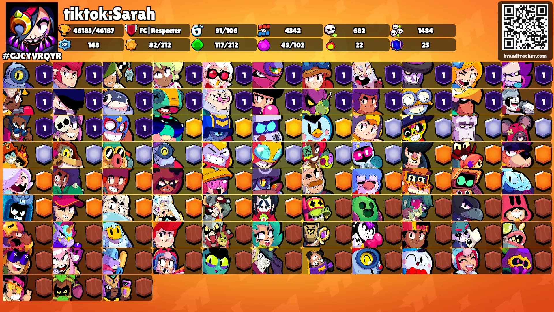 tiktok:Sarah's Ranks