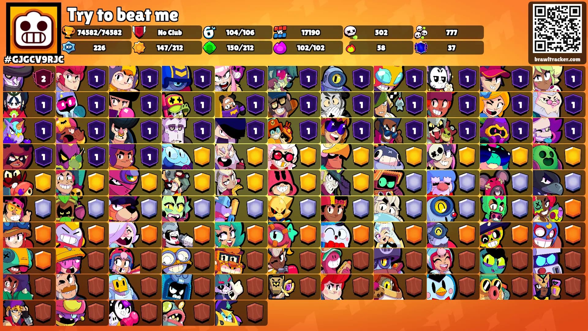 Try to beat me's Ranks