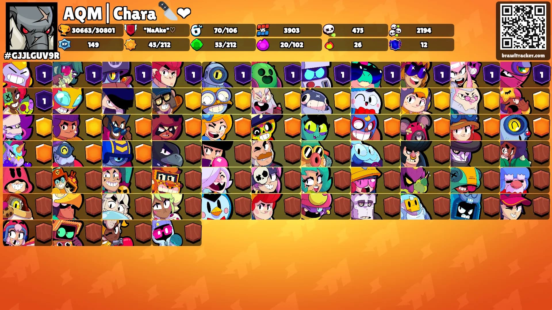 AQM|Chara 🔪❤'s Ranks