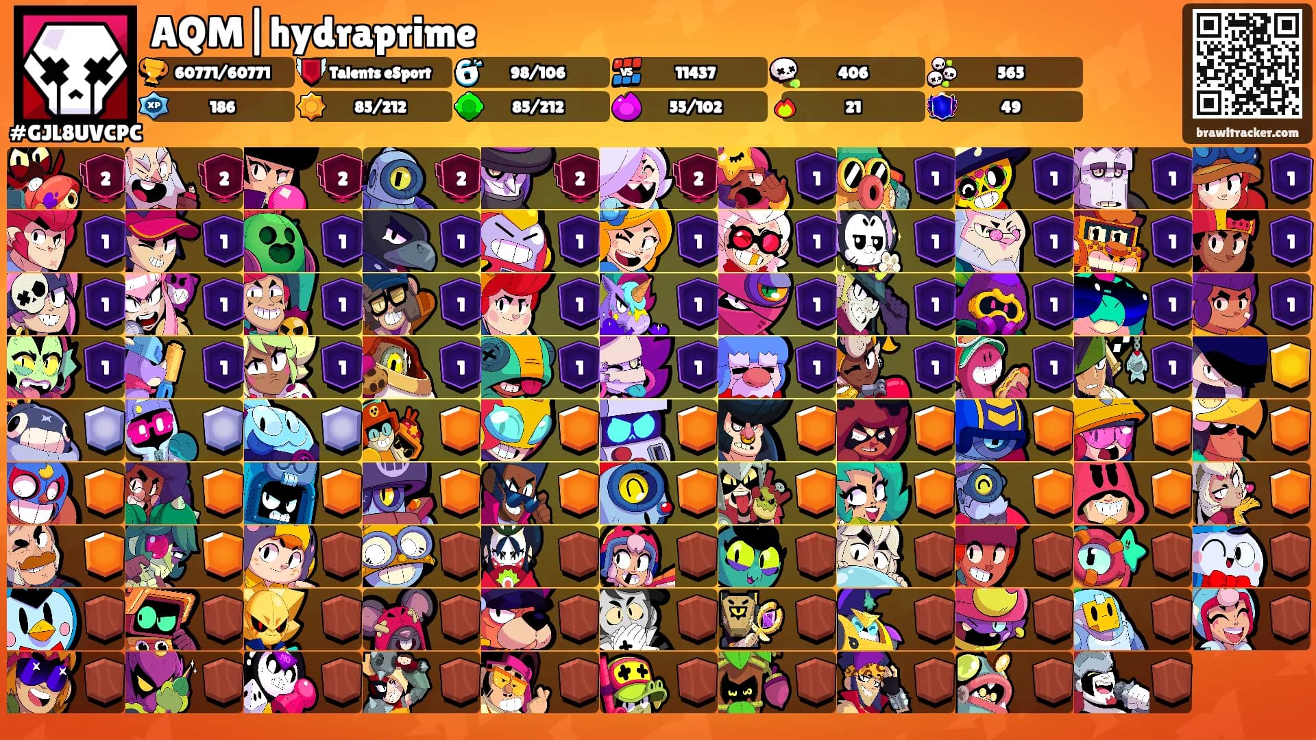 AQM|hydraprime's Ranks