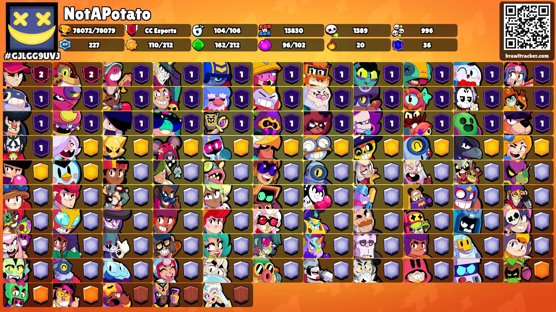 NotAPotato's Ranks