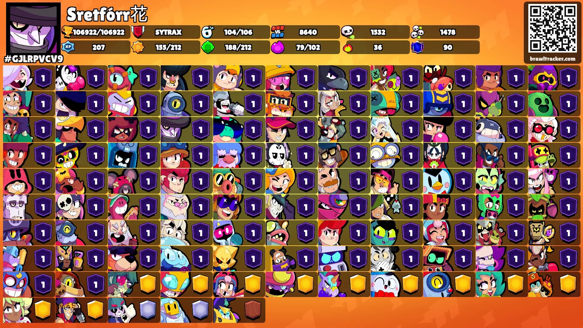 Sretfórr花's Ranks
