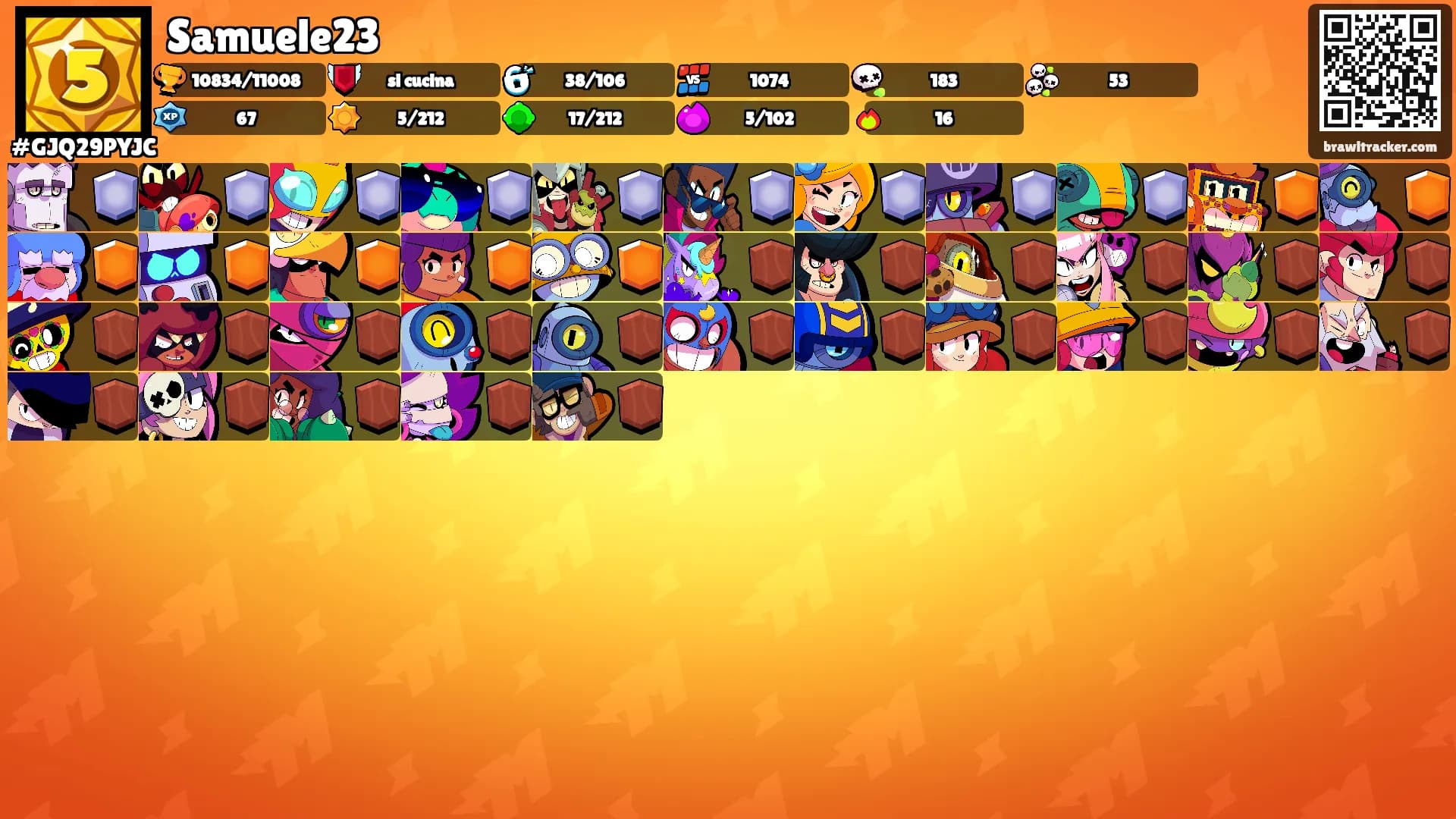 Samuele23's Ranks