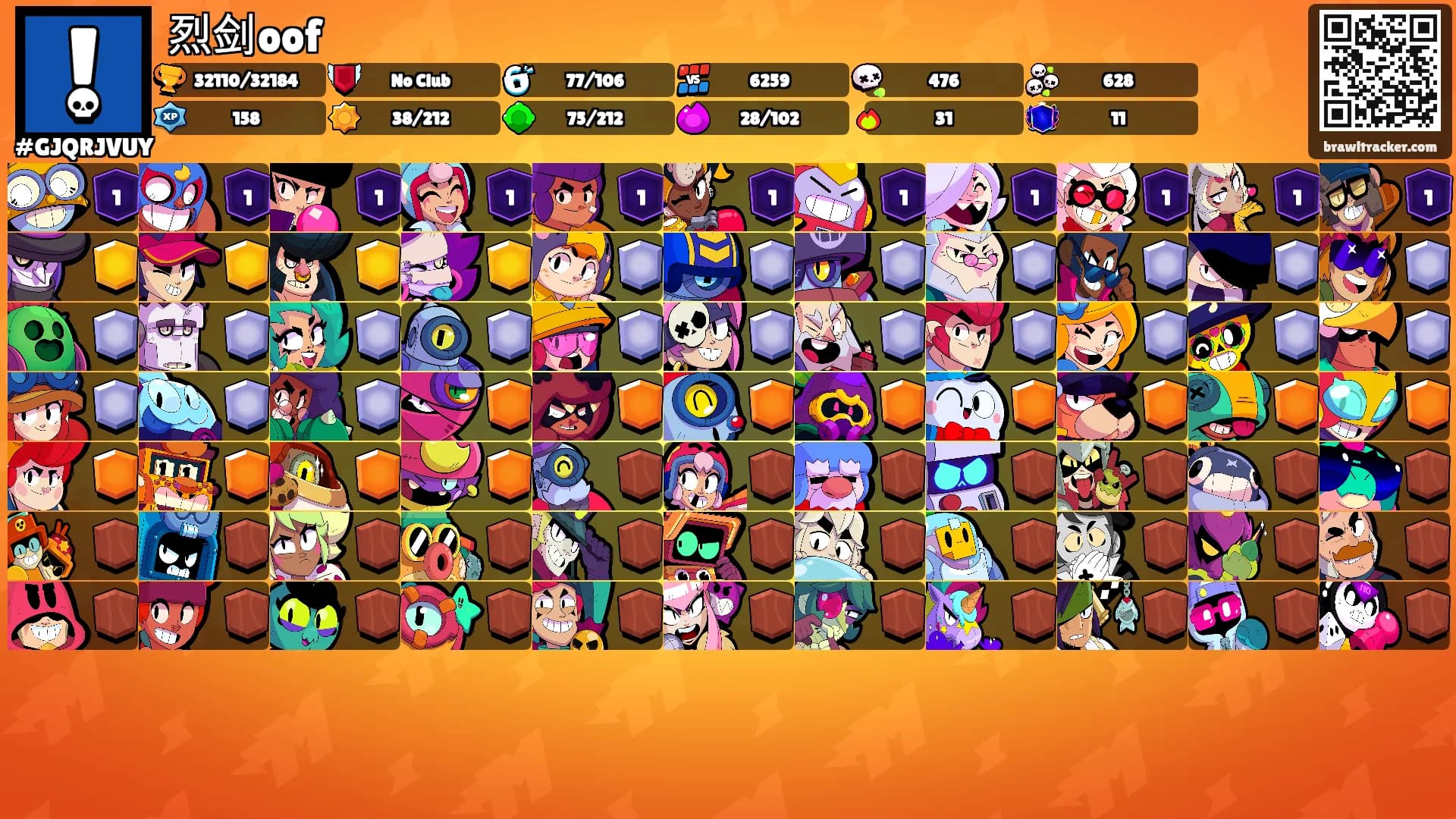 烈剑oof's Ranks