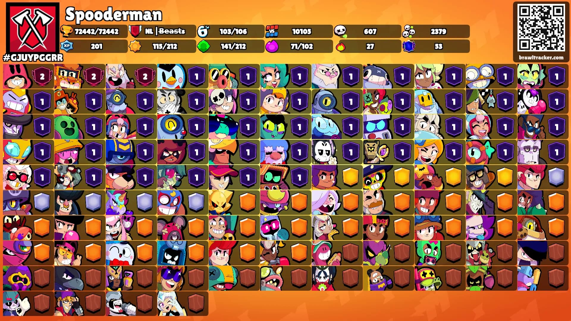 Spooderman's Ranks
