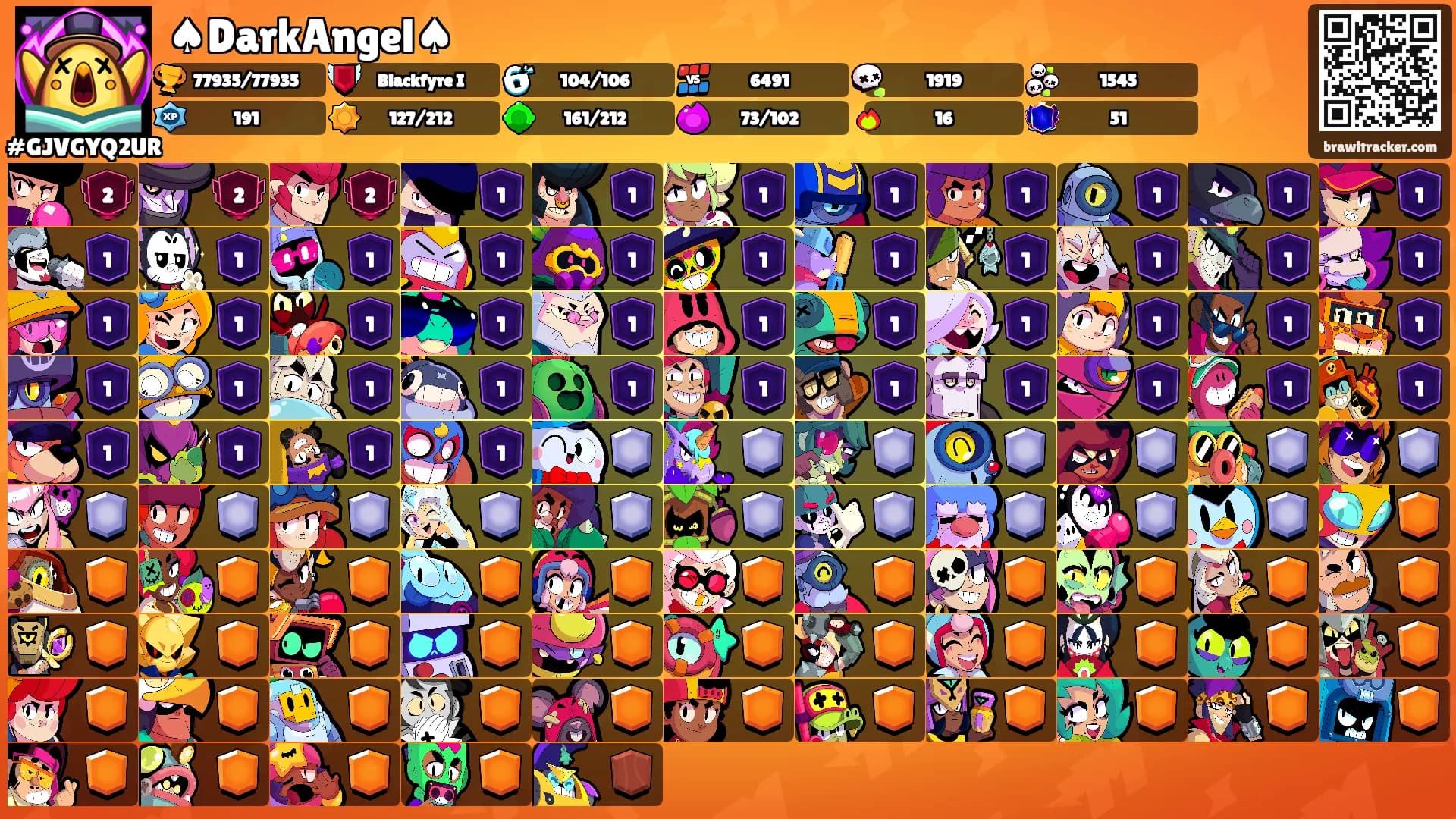 ♠DarkAngel♠'s Ranks