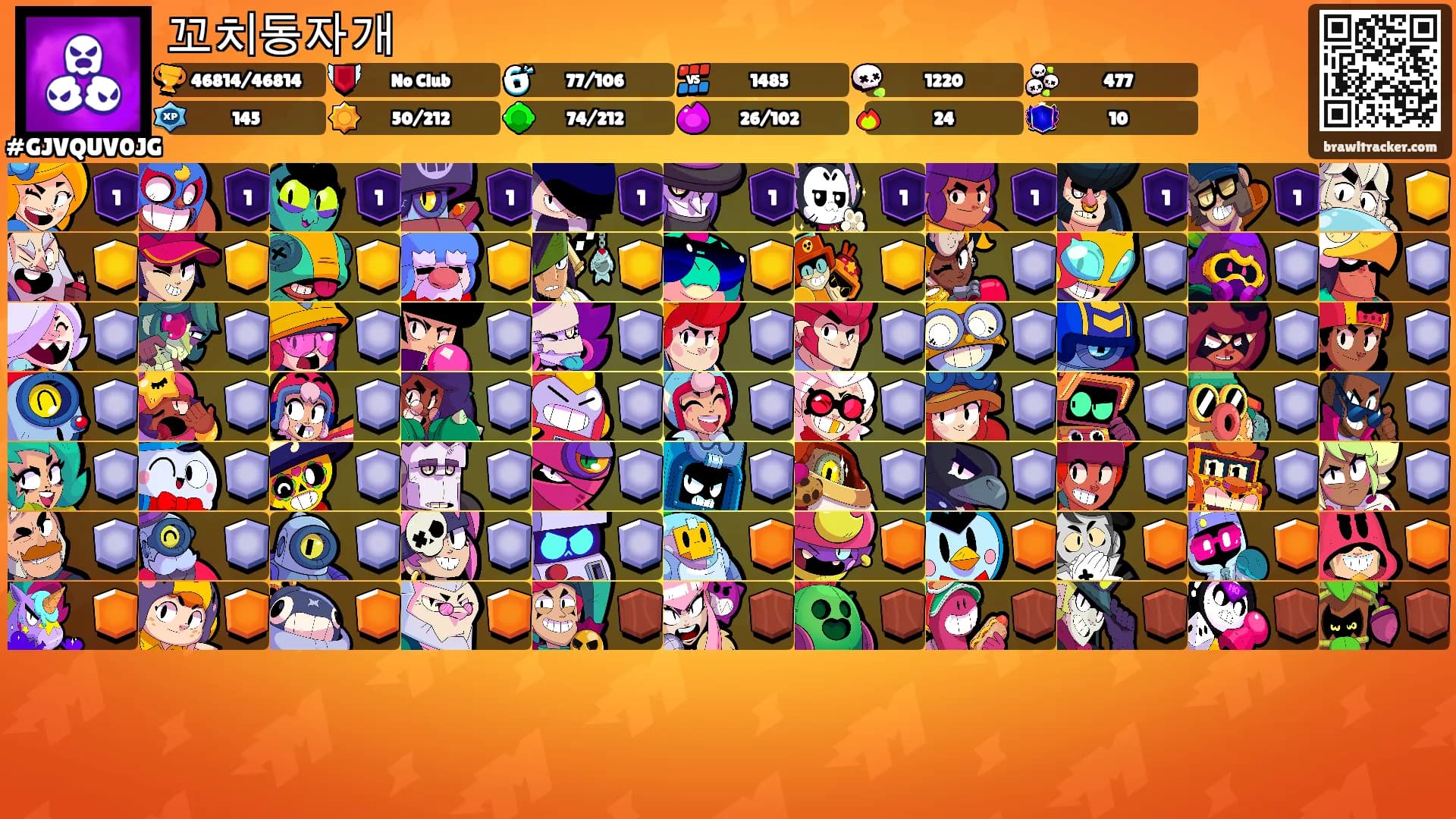 꼬치동자개's Ranks