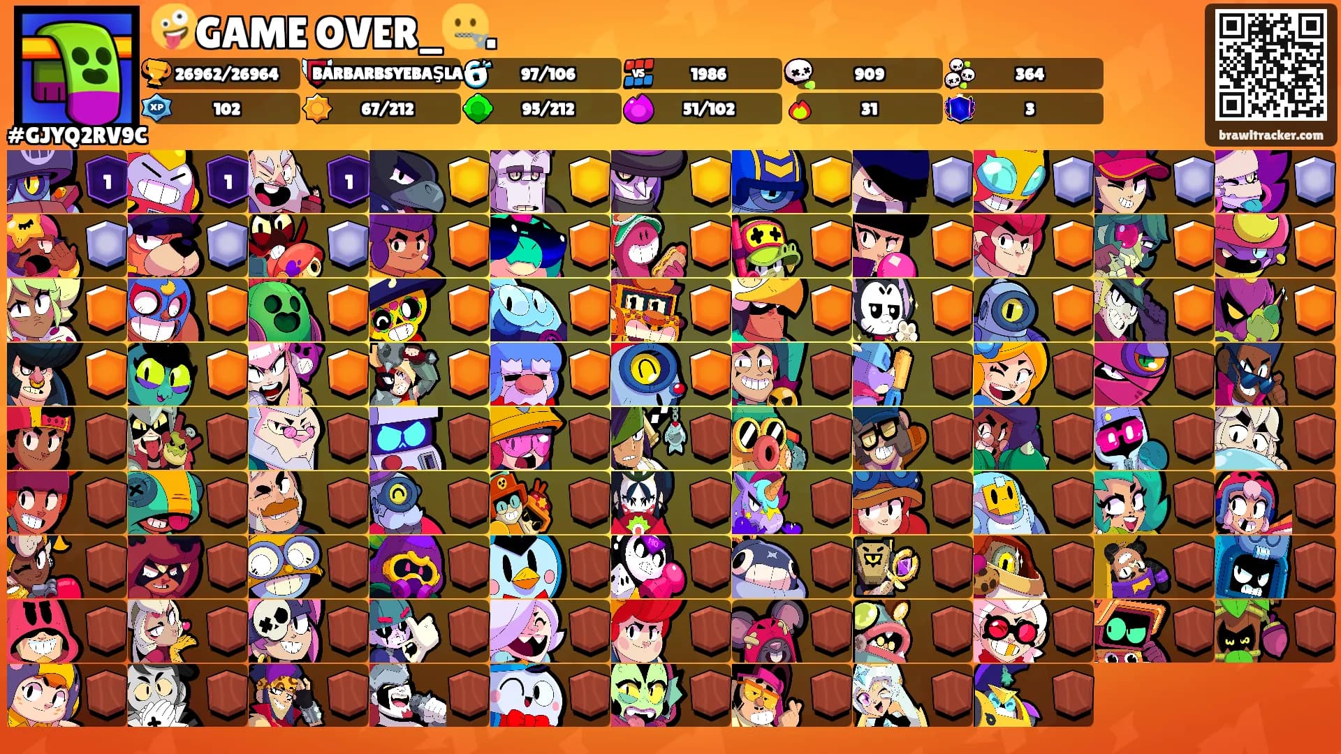 🤪GAME OVER_🤐.'s Ranks