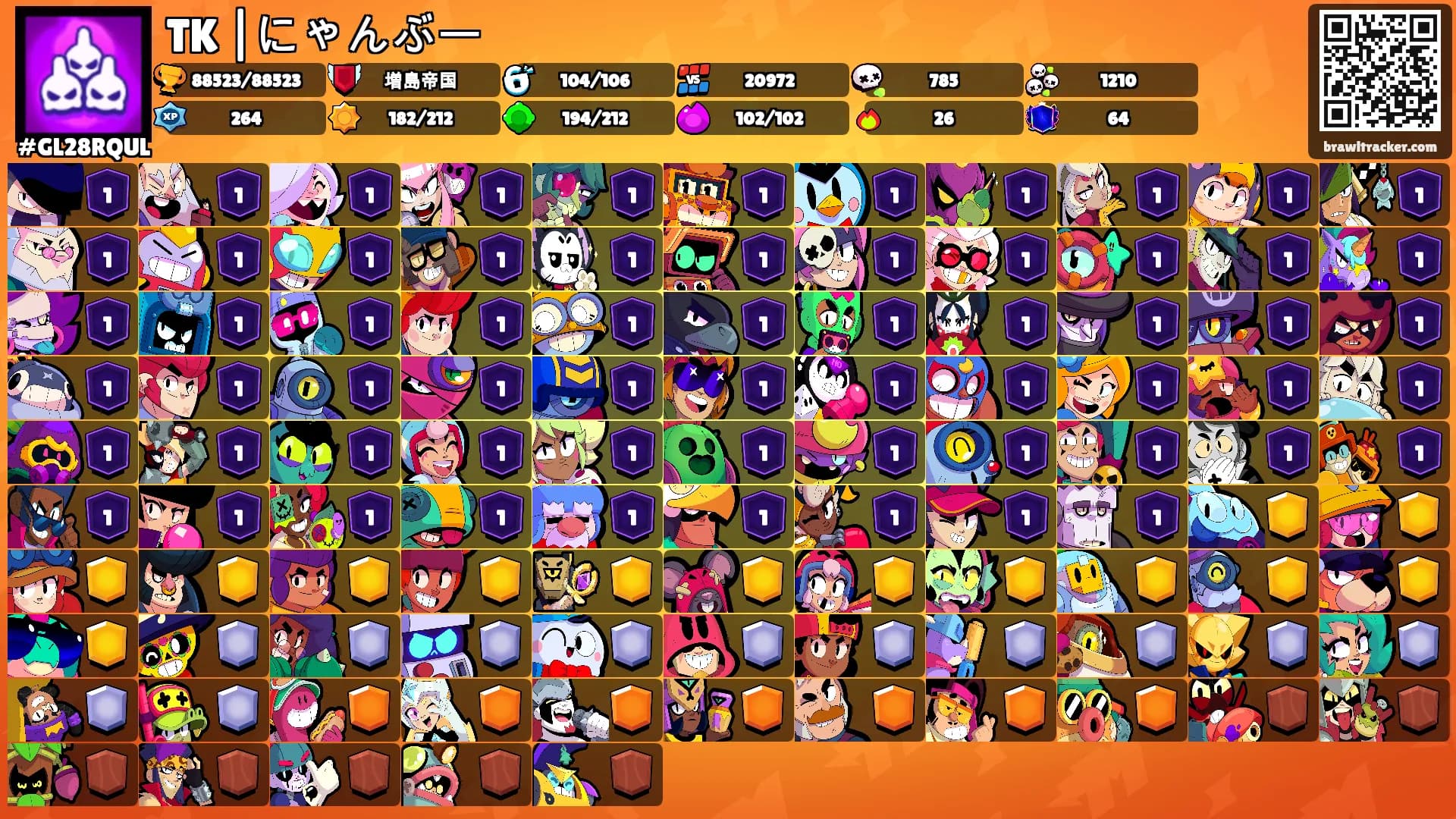 TK |にゃんぶー's Ranks