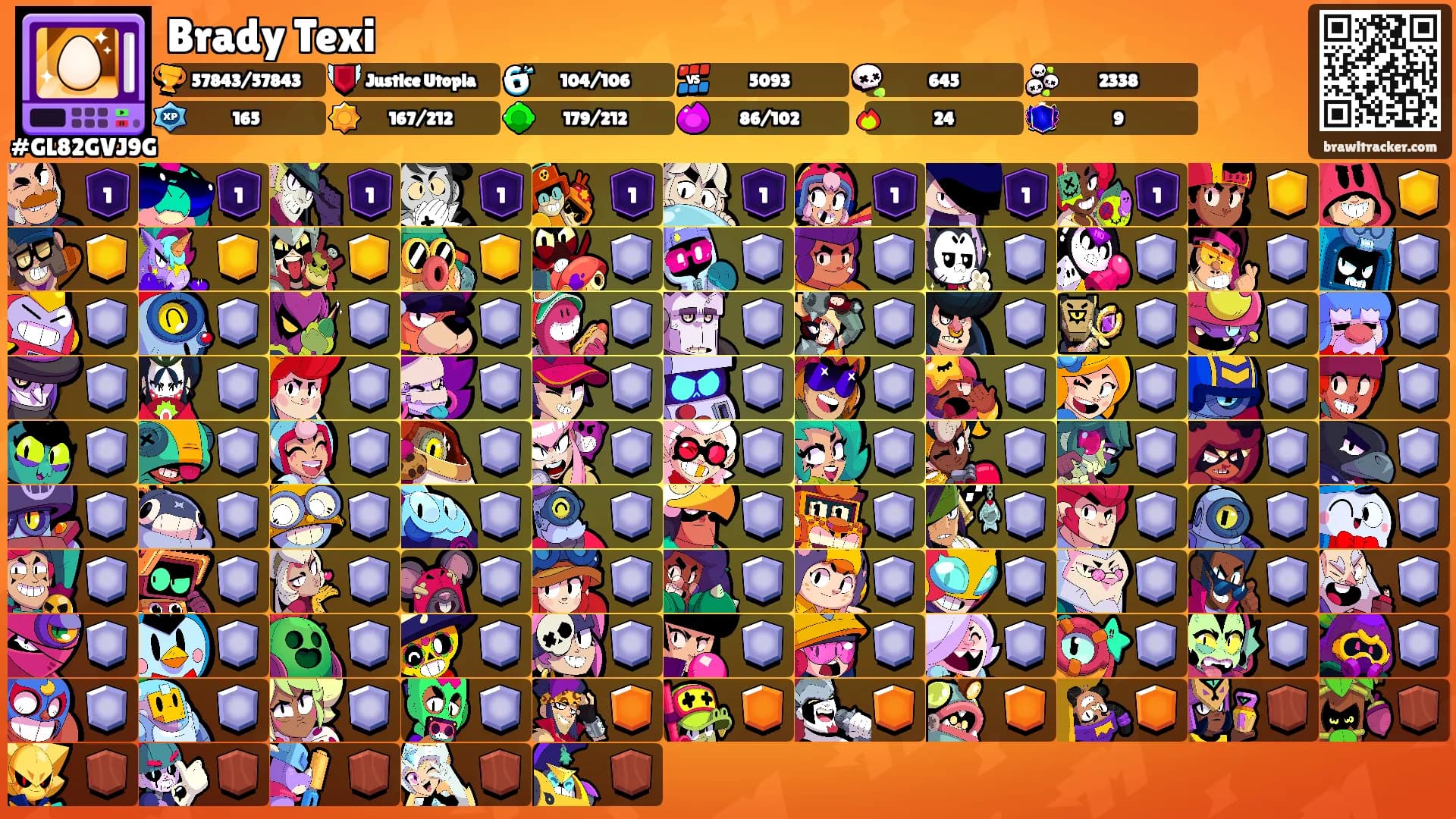 Brady Texi's Ranks