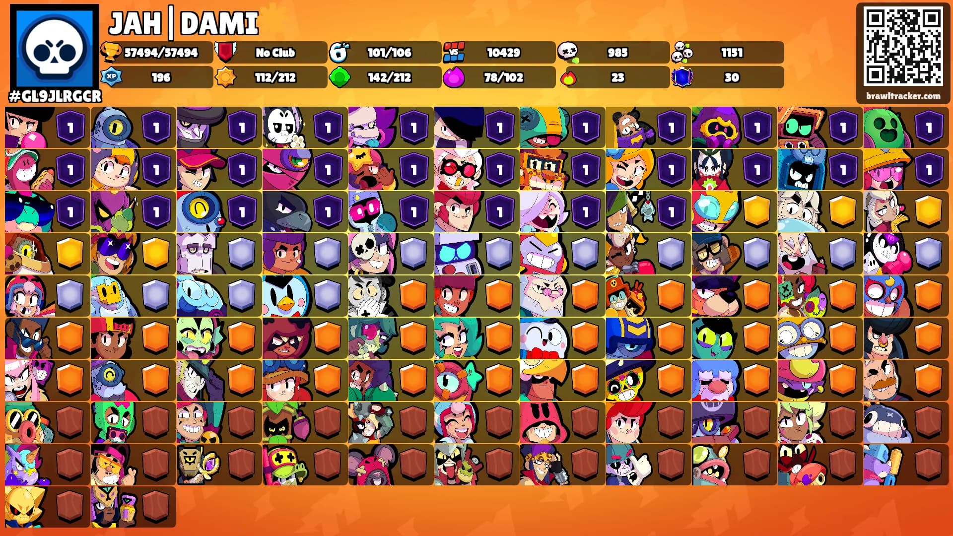 JAH|DAMI☀️'s Ranks