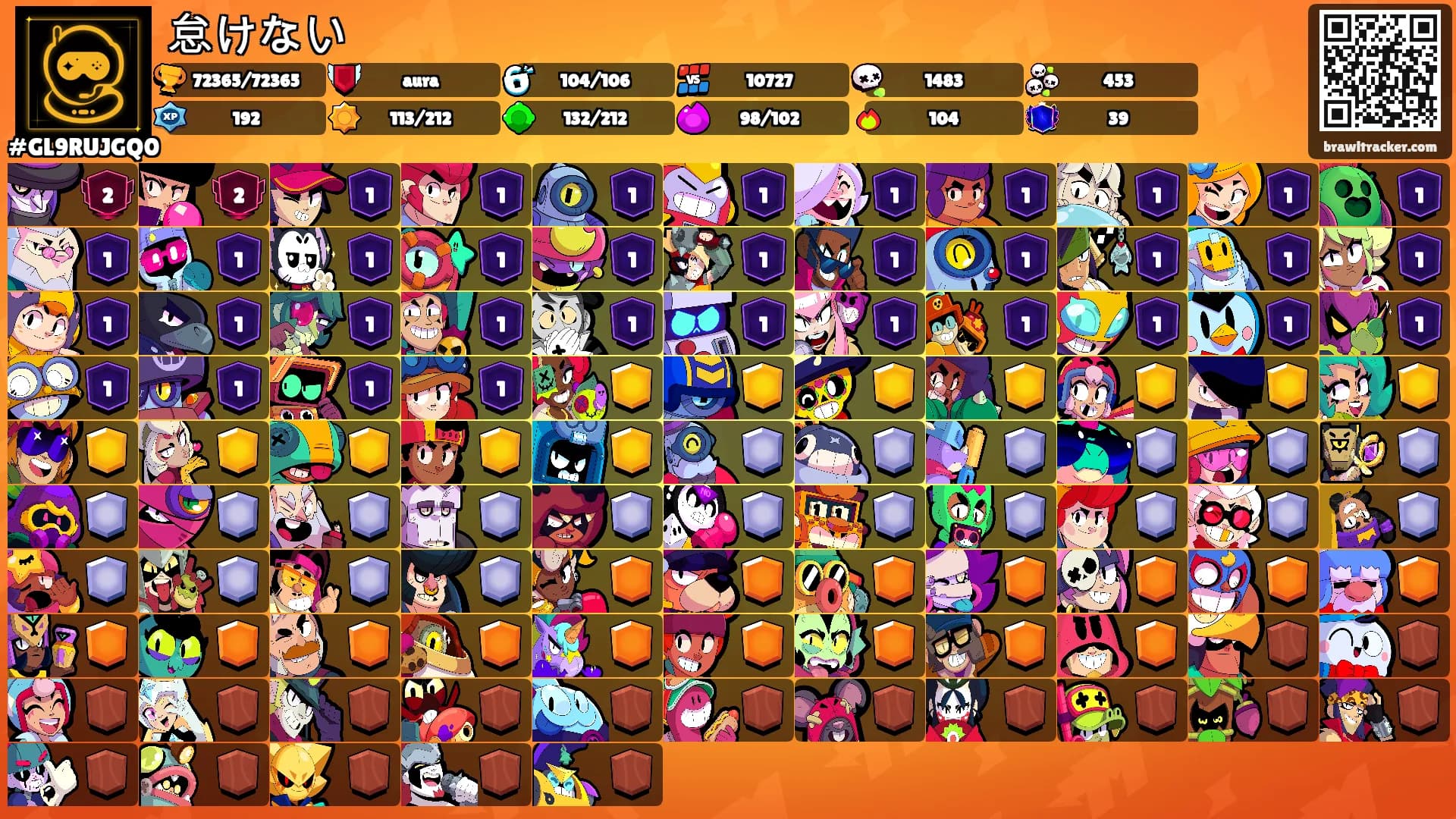 怠けない's Ranks