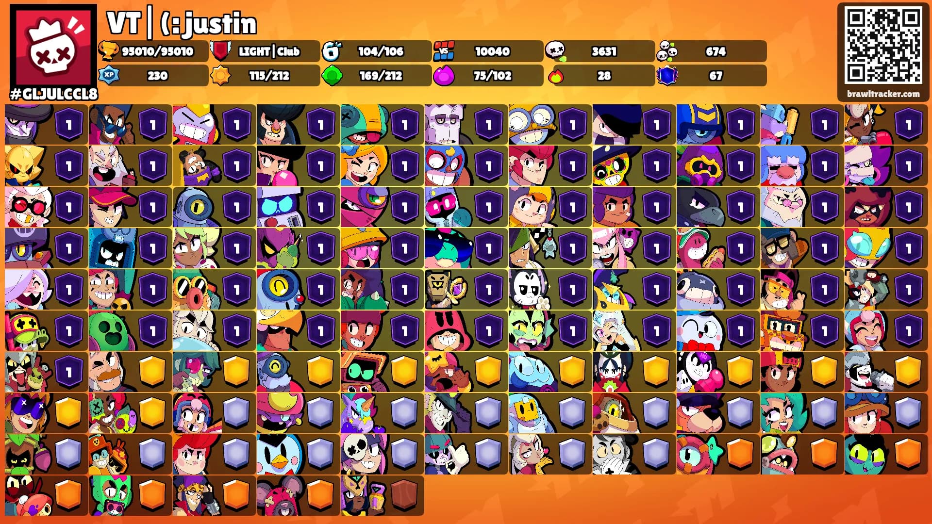VT|(: justin's Ranks