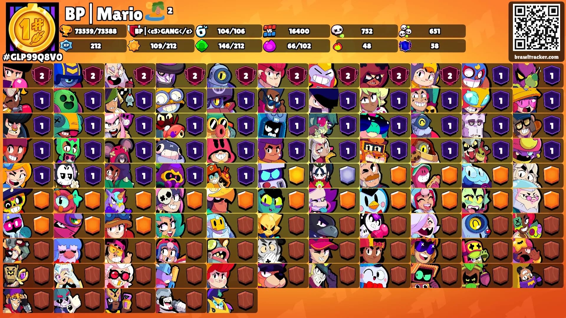 BP|Mario 🏝️ ²'s Ranks