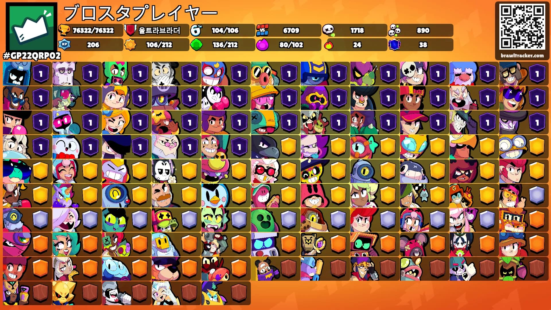 ブロスタプレイヤー's Ranks