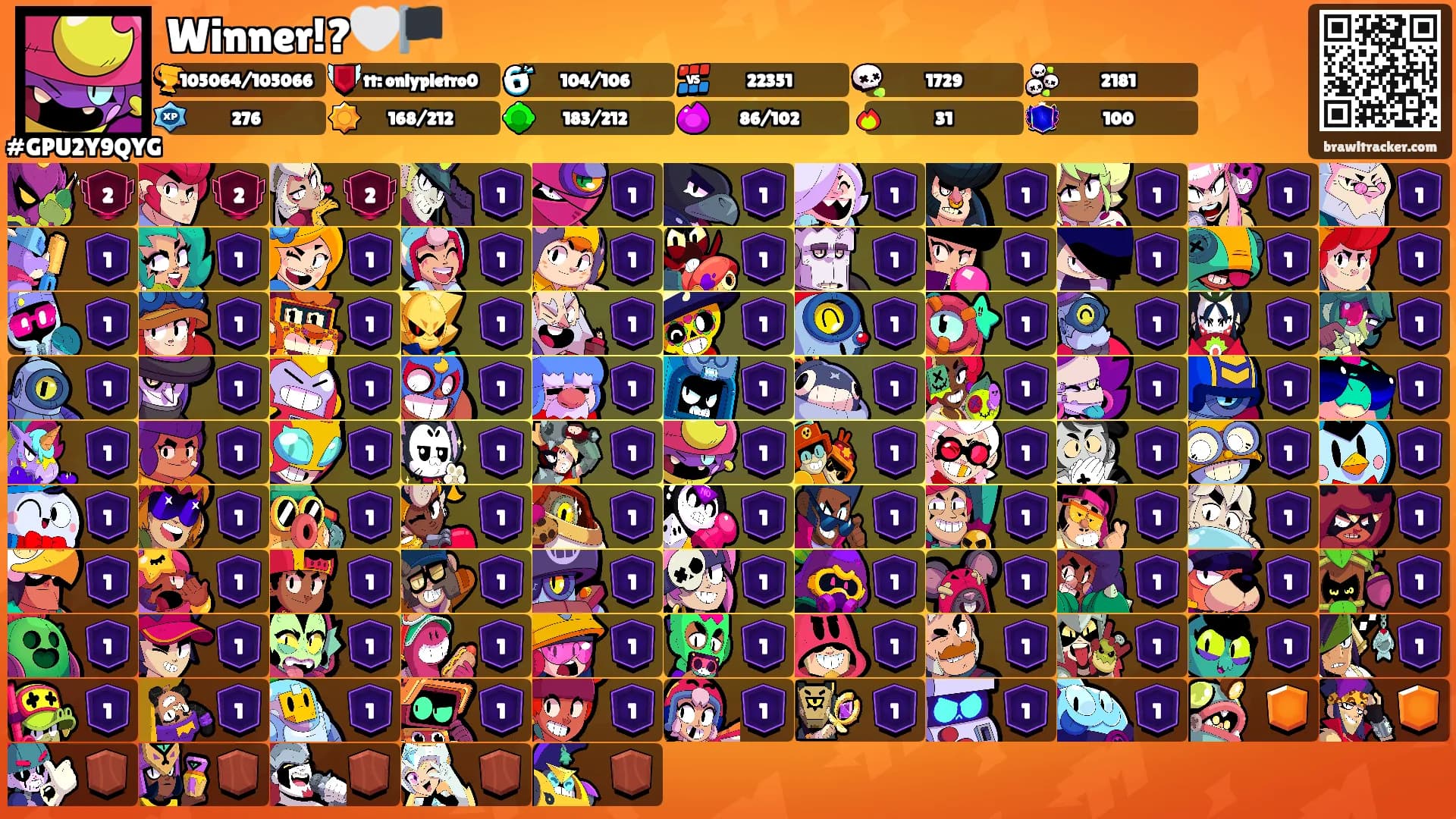 Winner!?🤍🏴's Ranks
