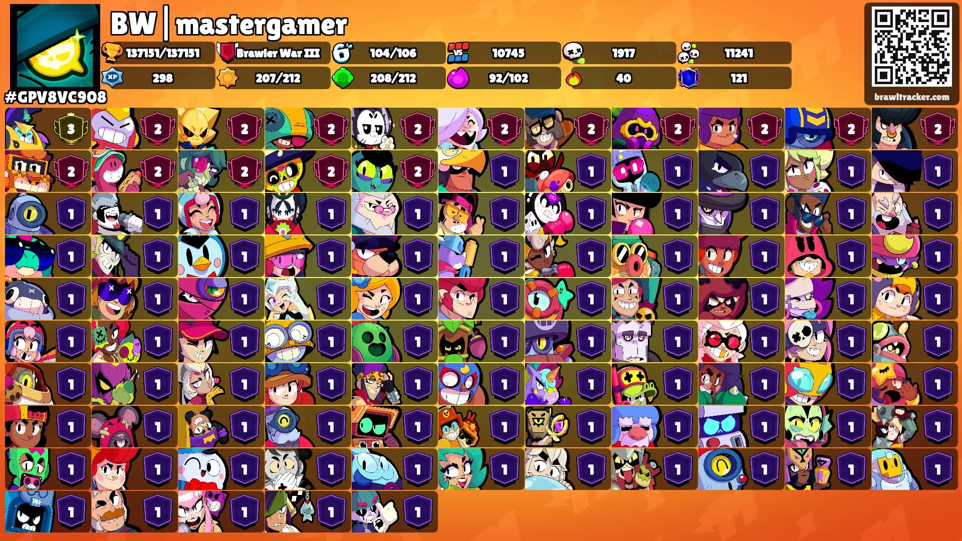 BW|mastergamer's Ranks