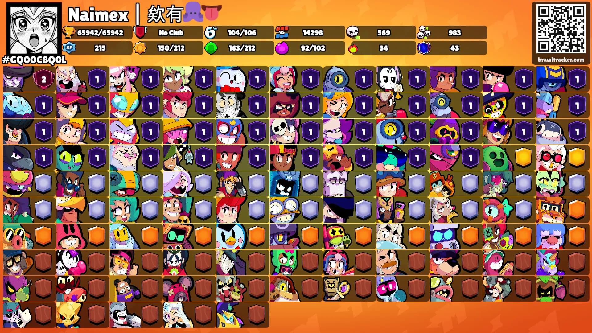 Naimex | 欸有🐙👅's Ranks