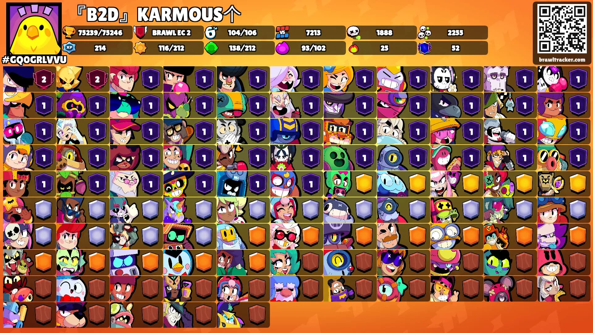 『B2D』KARMOUS个's Ranks