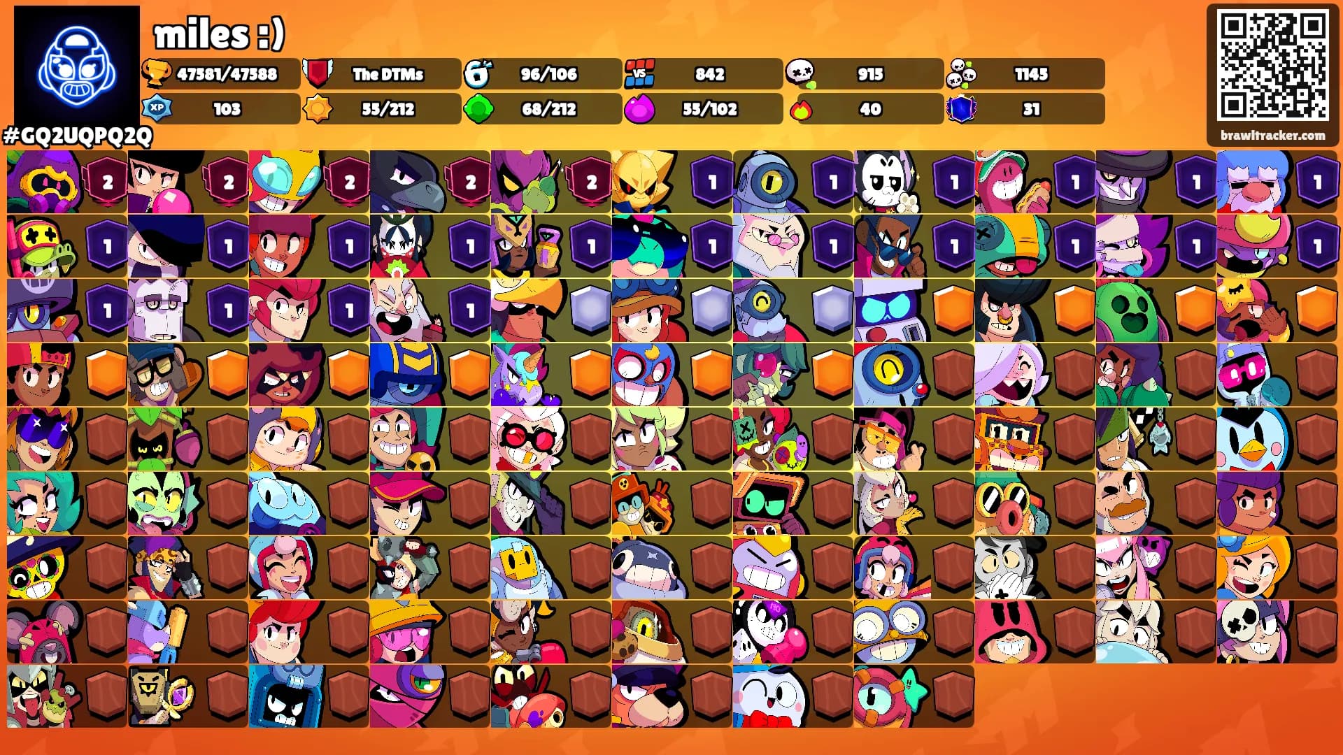 miles :)'s Ranks