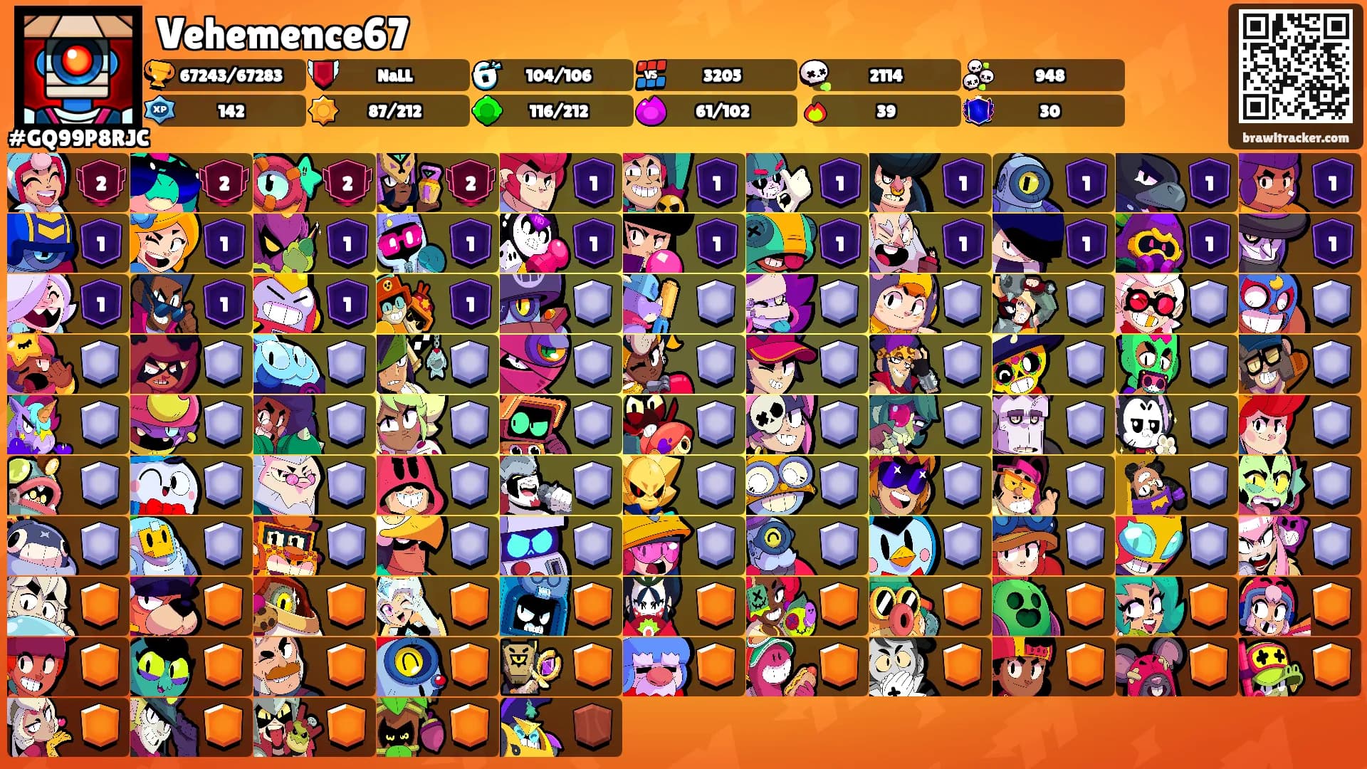 Vehemence67's Ranks