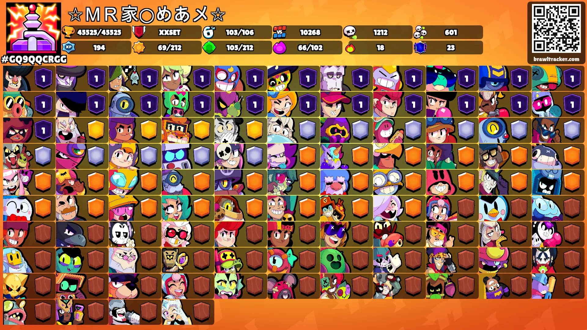 ☆ＭＲ家○めあメ☆'s Ranks