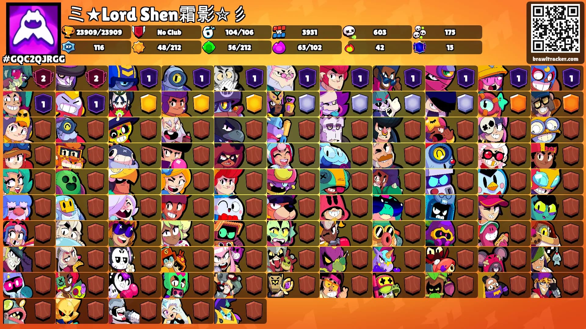 ミ★Lord Shen霜影✮彡's Ranks
