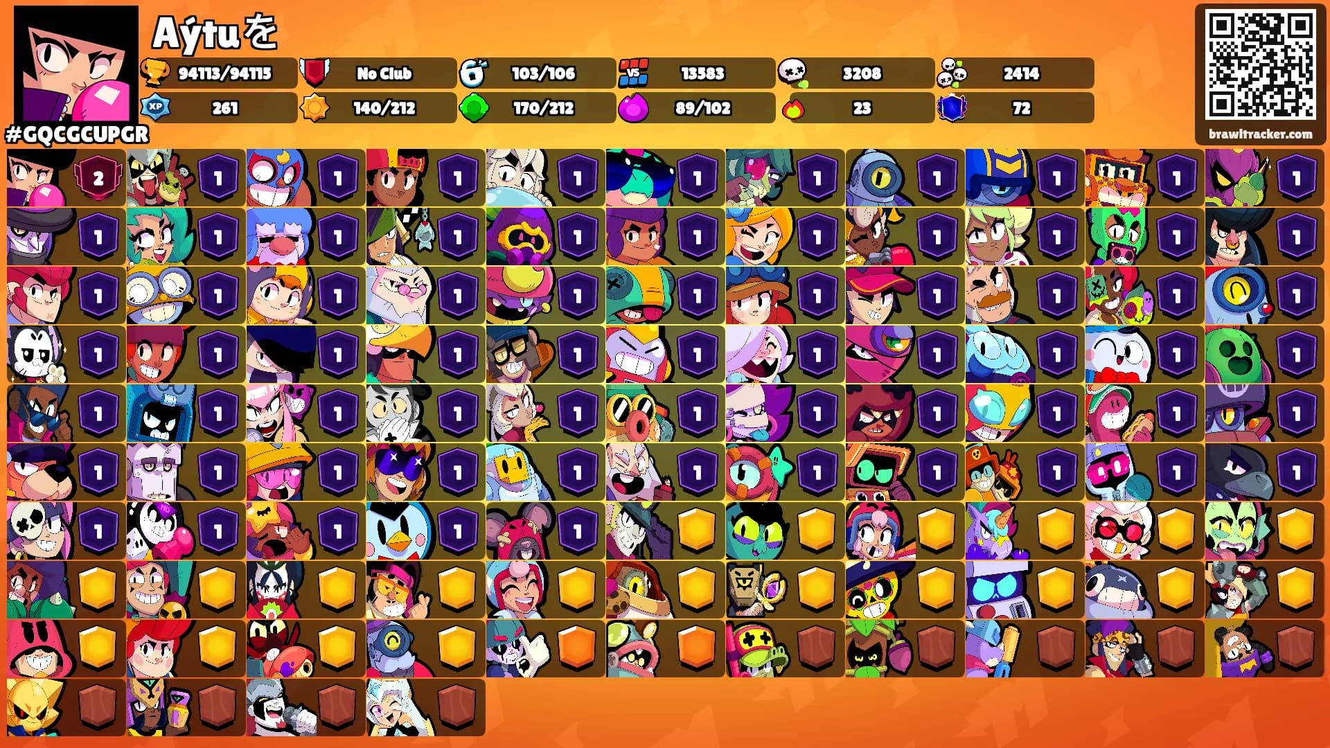 Aýtuを's Ranks