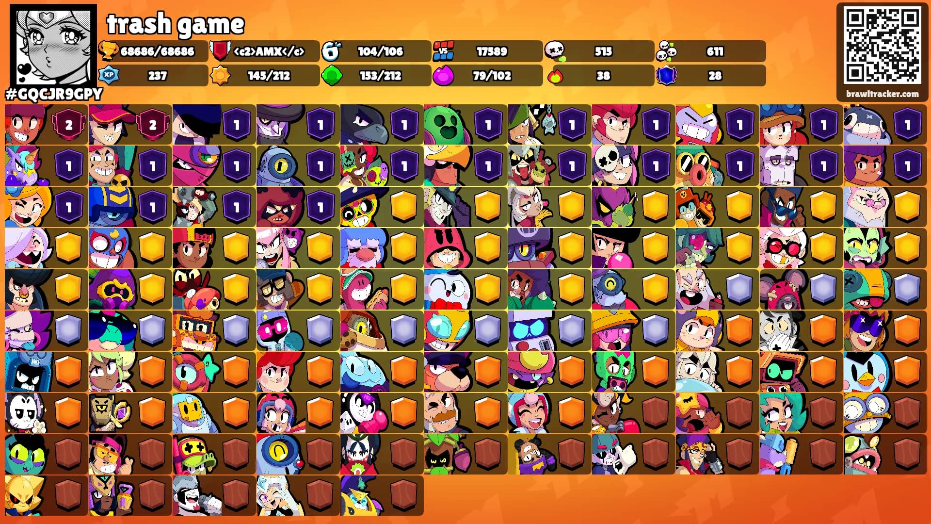 trash game's Ranks