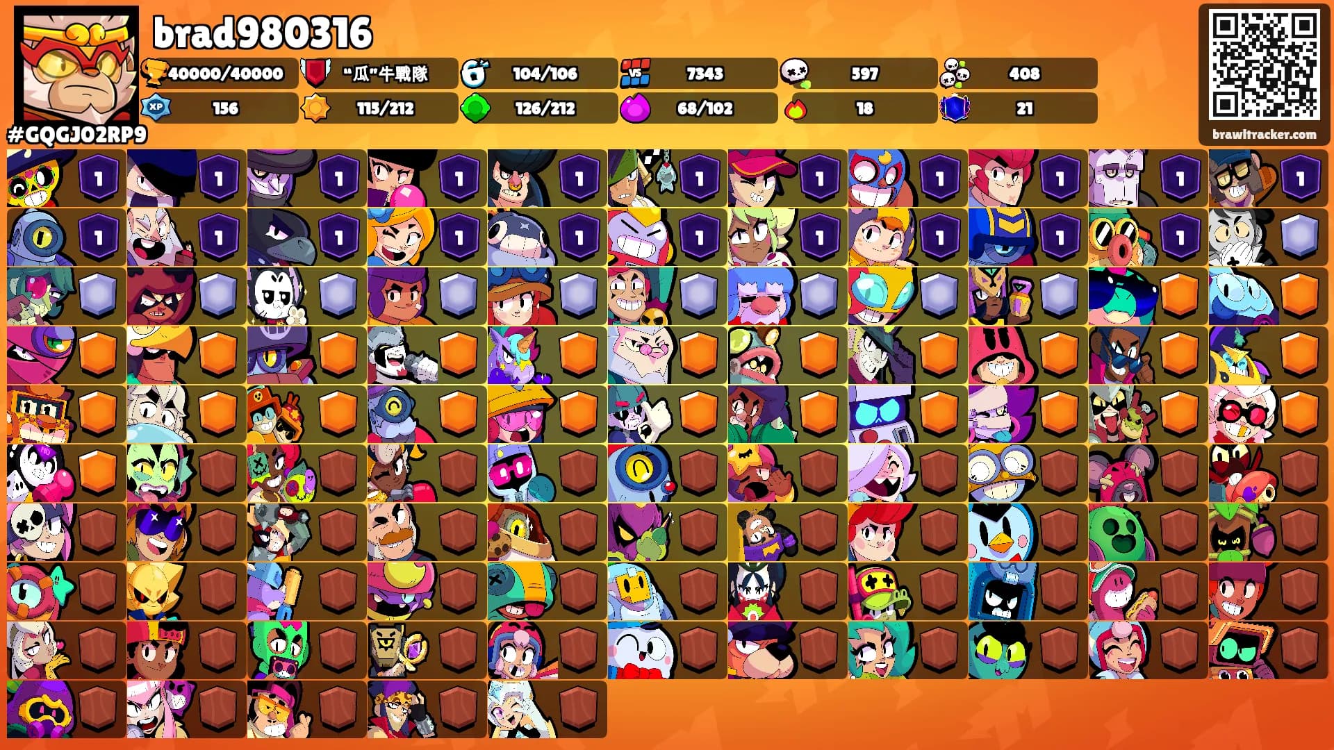 brad980316's Ranks