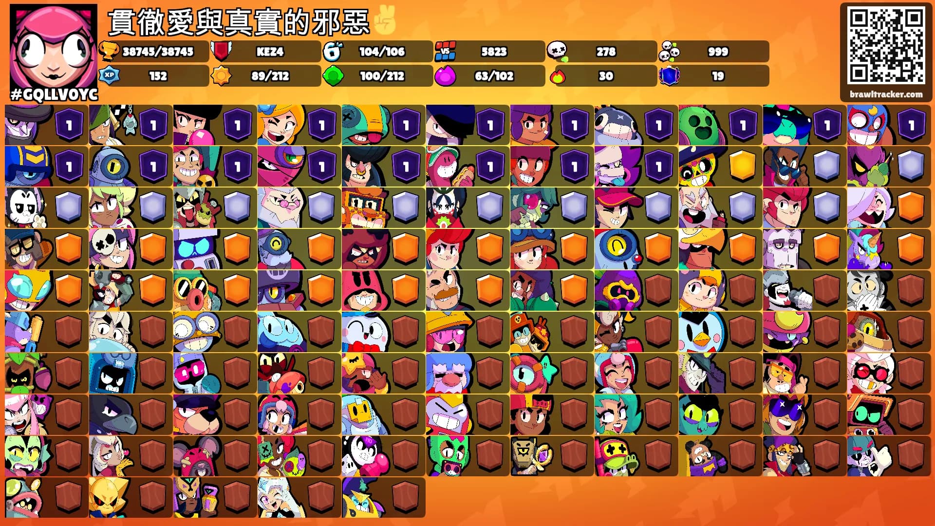 貫徹愛與真實的邪惡✌️'s Ranks
