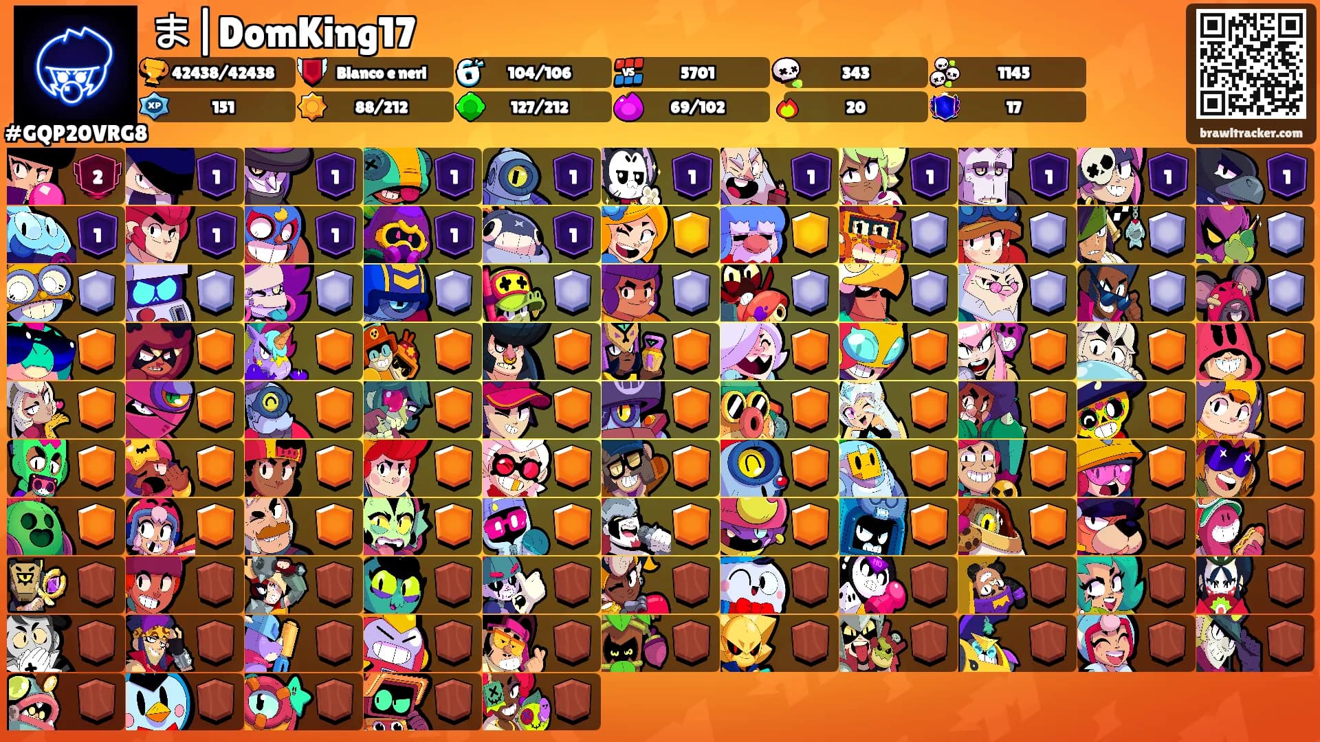 ま|DomKing17's Ranks