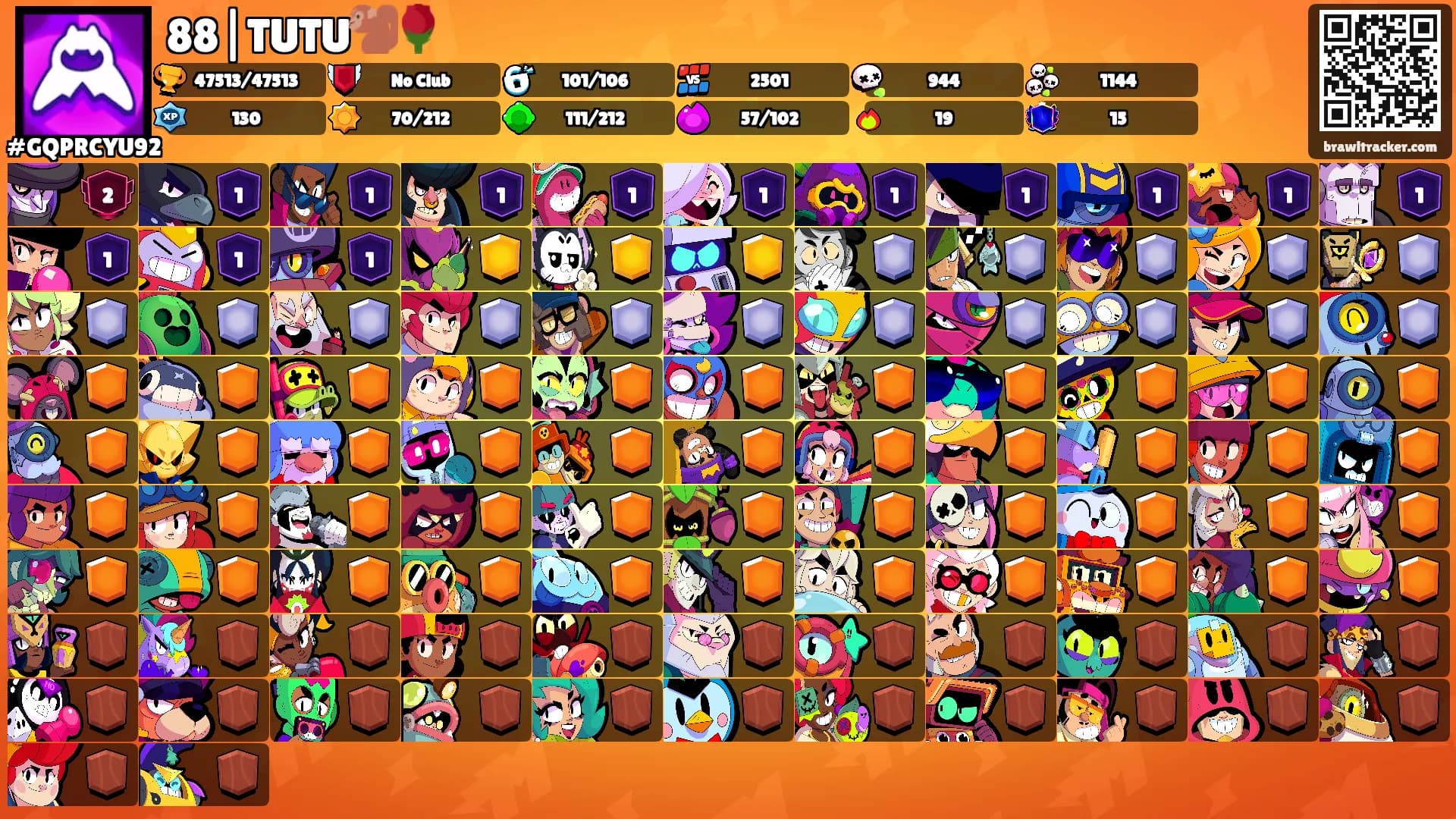 88|TUTU🐒🌹's Ranks