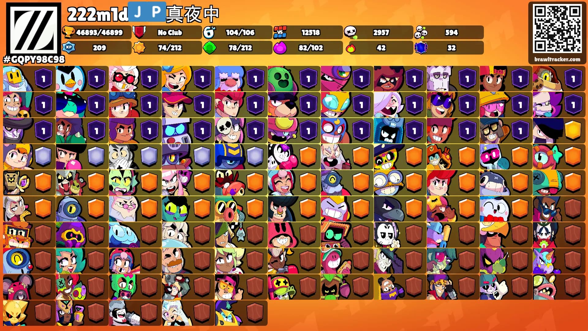 222m1d🇯🇵真夜中's Ranks