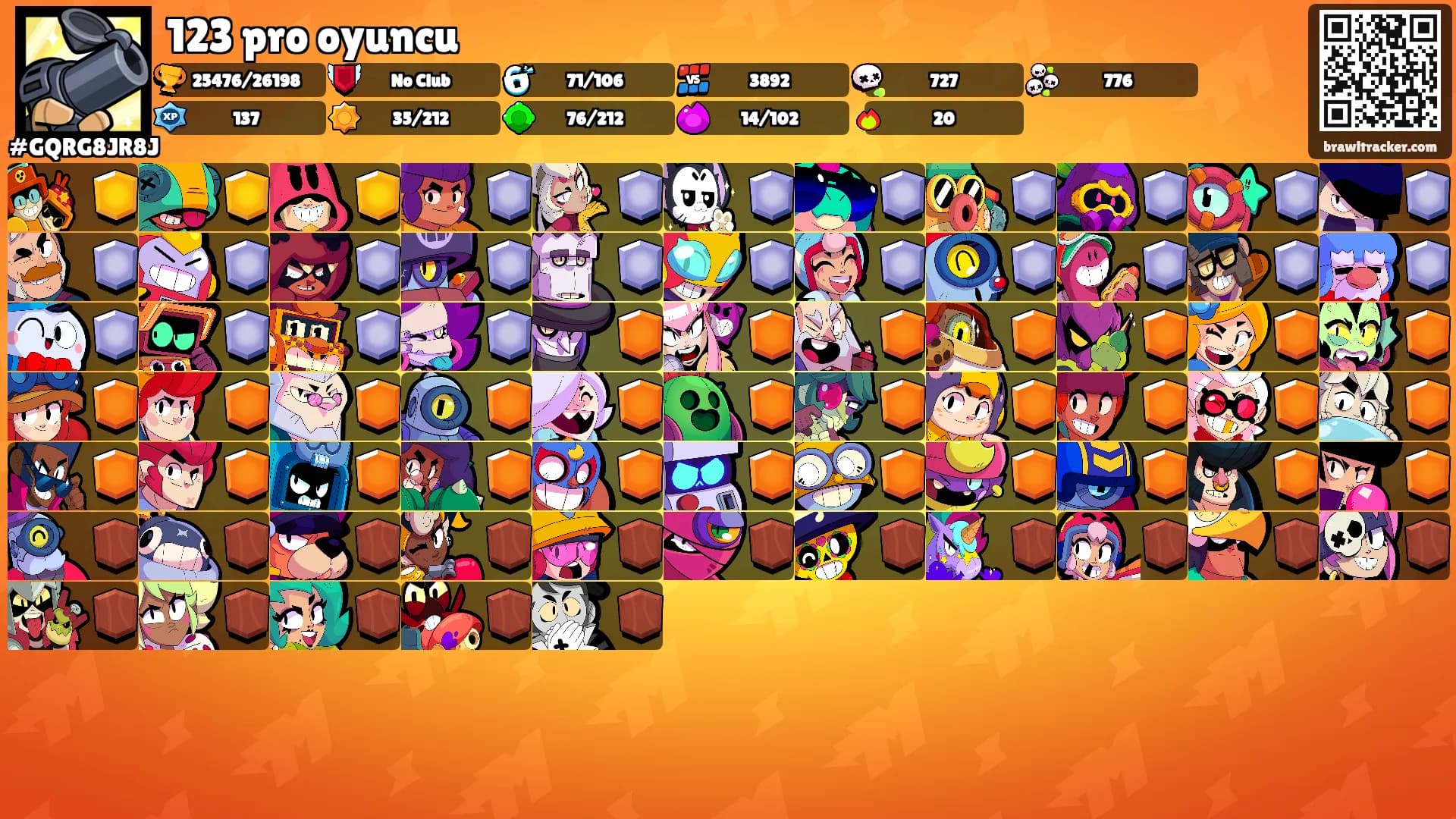 123 pro oyuncu's Ranks