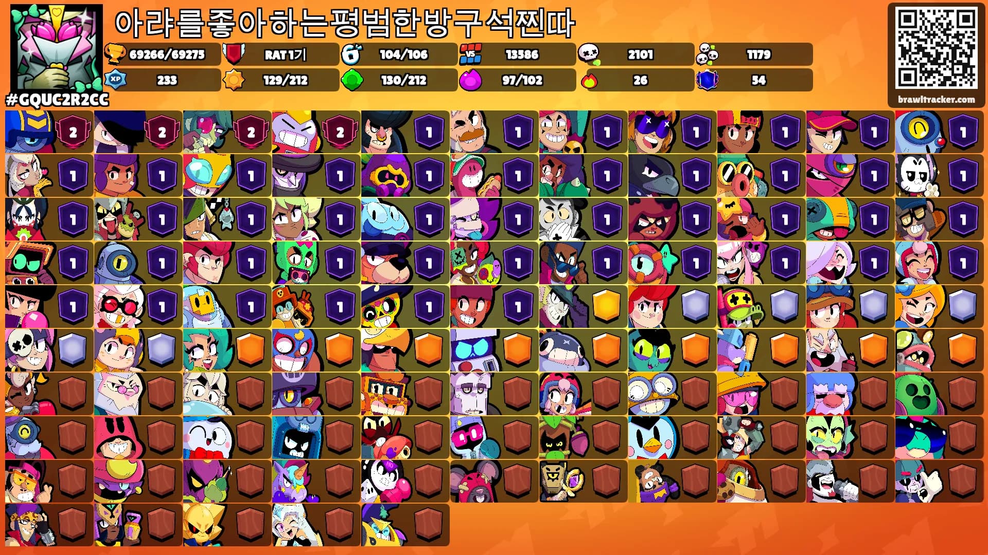 아랴를좋아하는평범한방구석찐따's Ranks