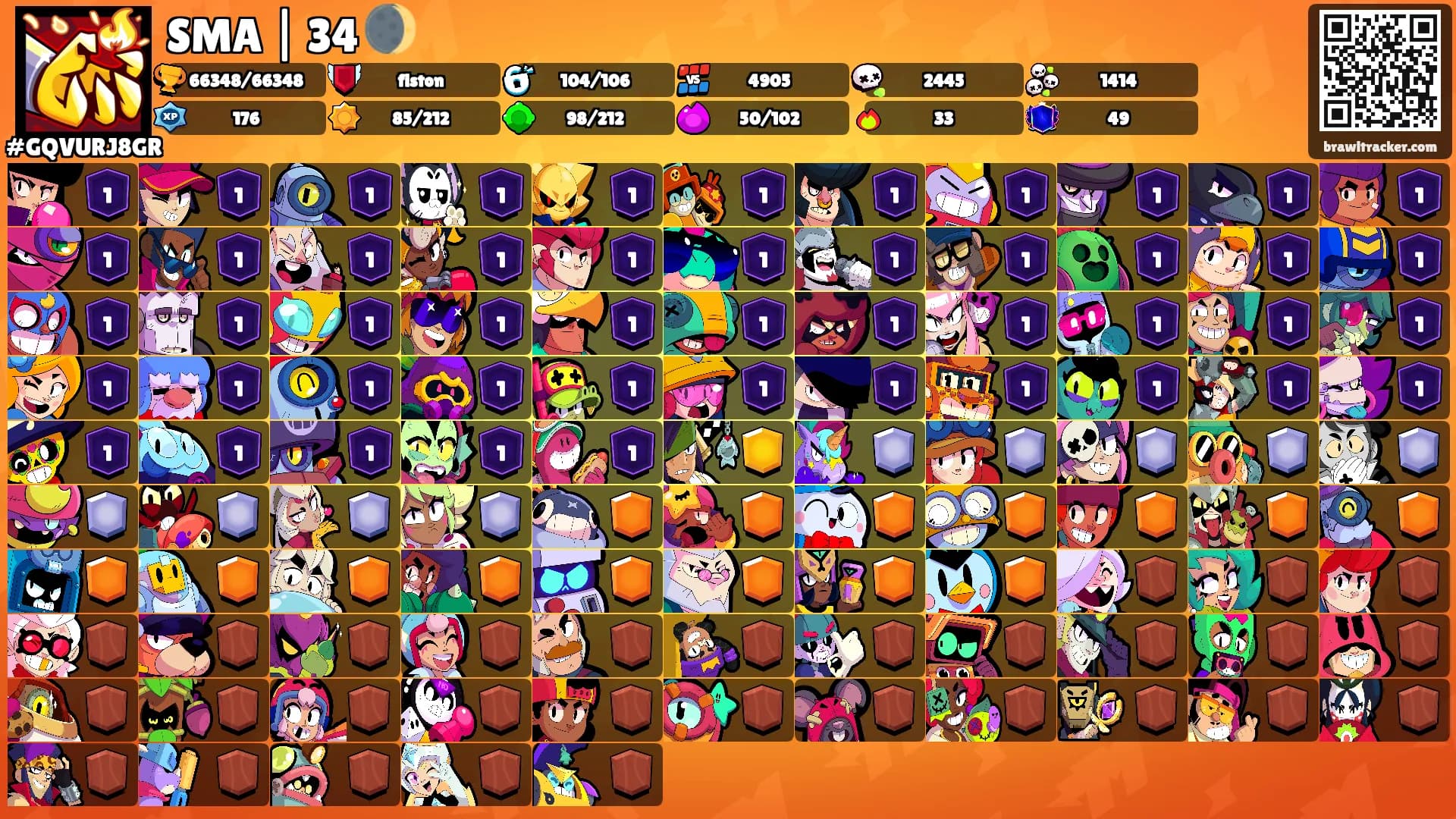 SMA | 34 🌒's Ranks