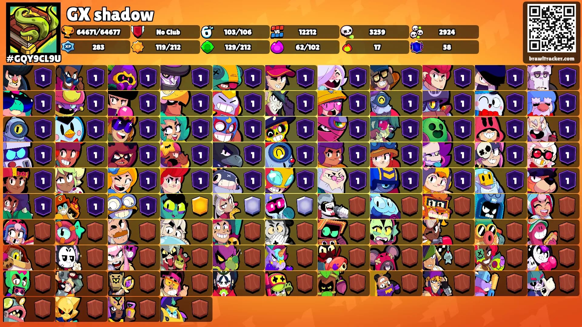GX shadow's Ranks