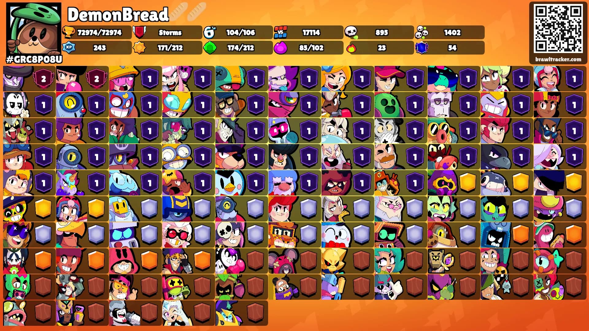 DemonBread🥖🥖's Ranks