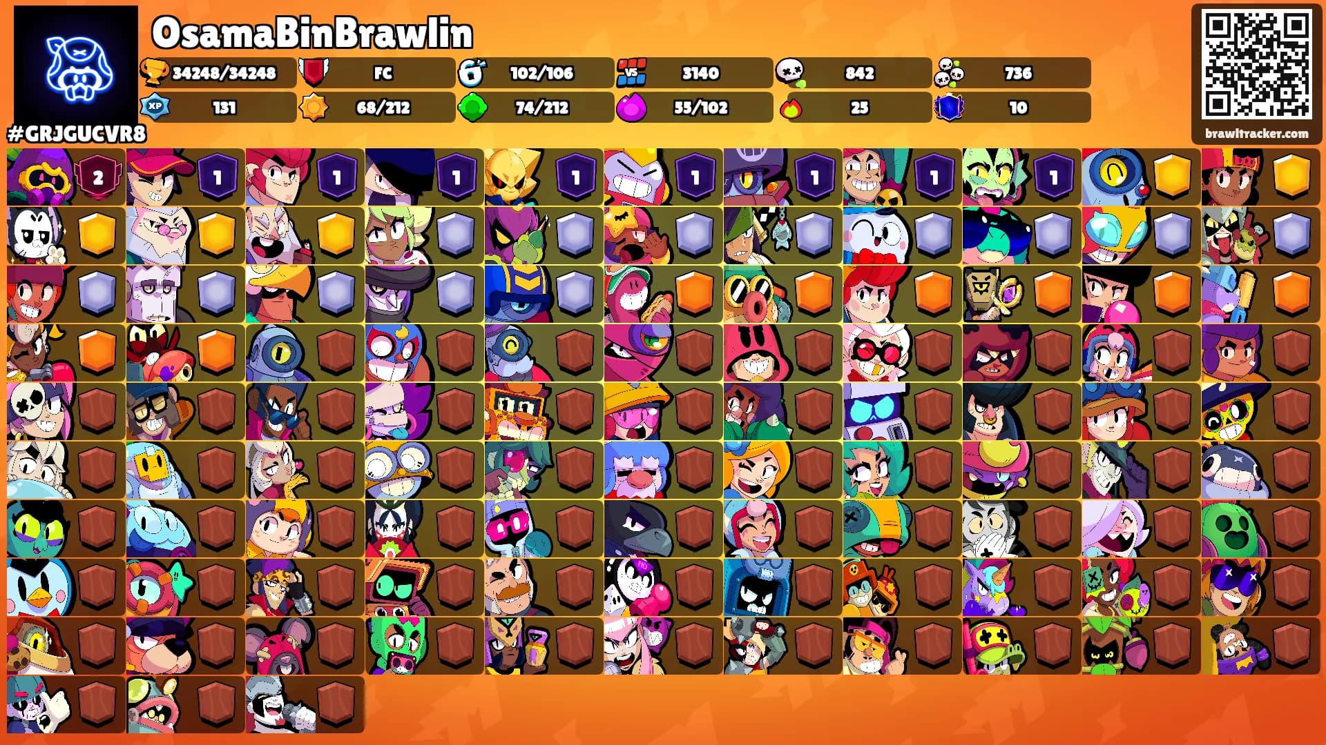 OsamaBinBrawlin's Ranks